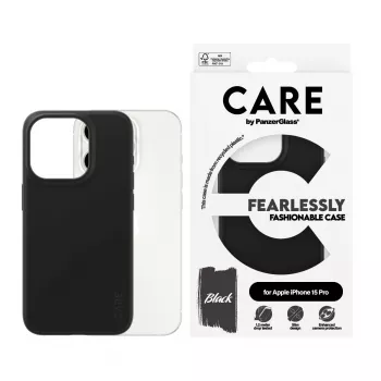 PanzerGlass CARE™ by ® Case Black iPhone 15 Pro, Cover, Apple, Apple - iPhone 15 Pro, Black