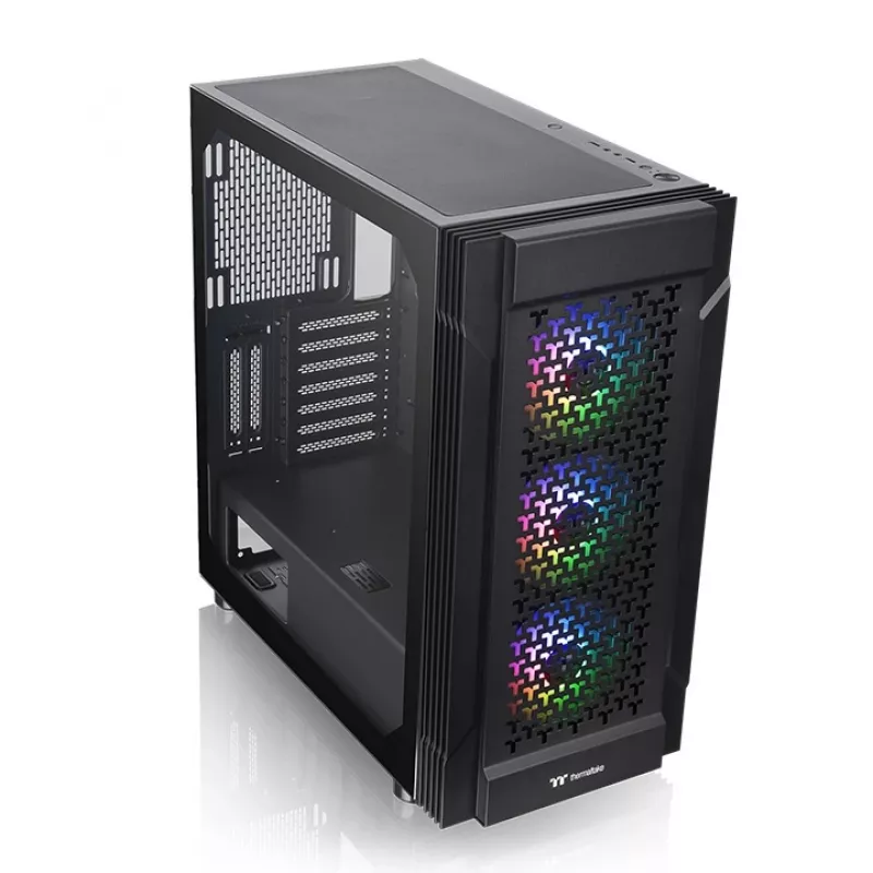 THERMALTAKE Chassis Mid Tower - Versa T27 TG ARGB - Black