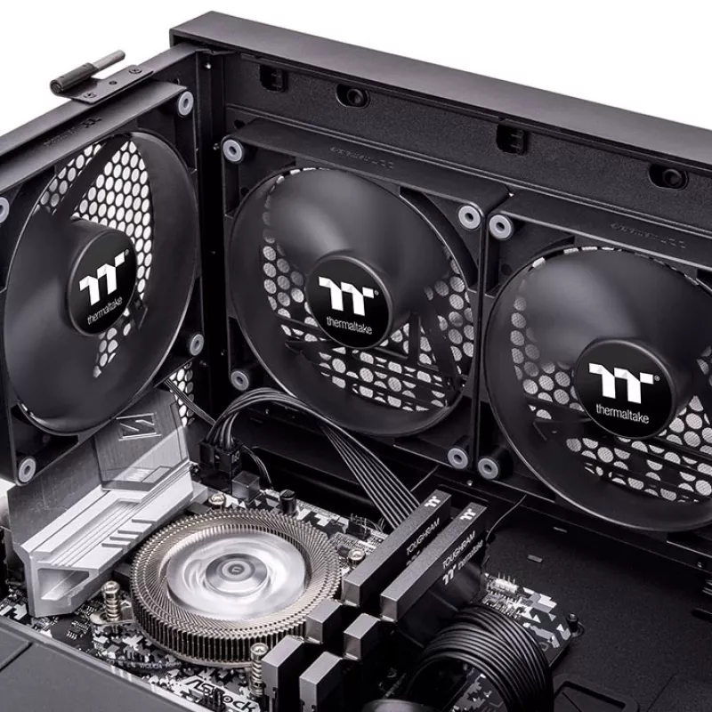 THERMALTAKE PC Cooling Fan - CT120 - 12cm - Black - 2 Pack
