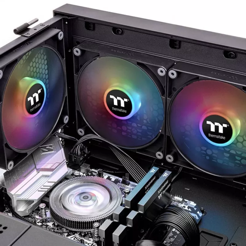 THERMALTAKE PC Cooling Fan - CT140 ARGB Sync - 14cm - Black - 2 Pack