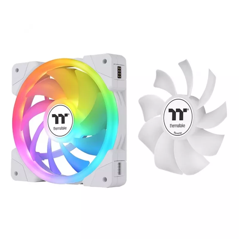 THERMALTAKE PC Cooling Fan - SWAFAN EX12 ARGB Sync TT Premium Edition - 12cm - White - 3 Pack