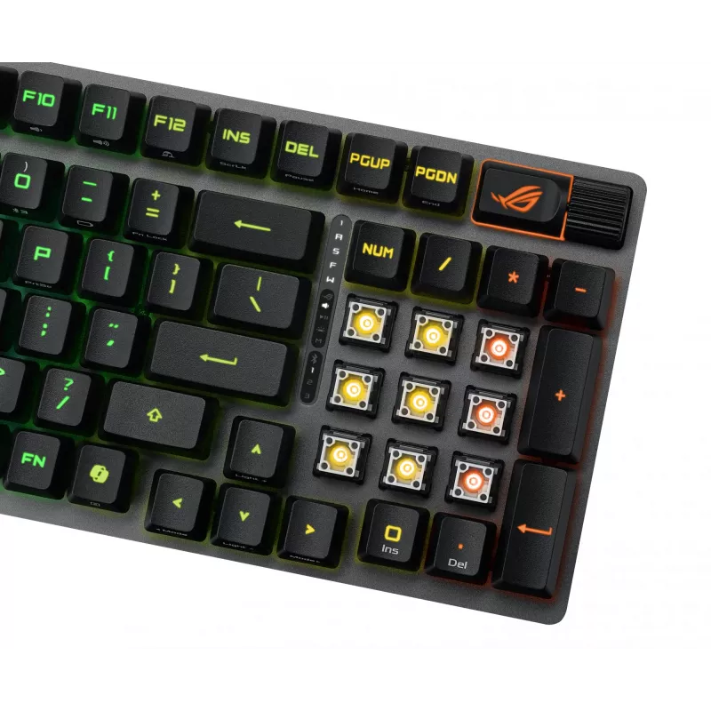 ASUS ROG Strix Scope II 96 RX Wireless keyboard Gaming USB + RF Wireless + Bluetooth Black