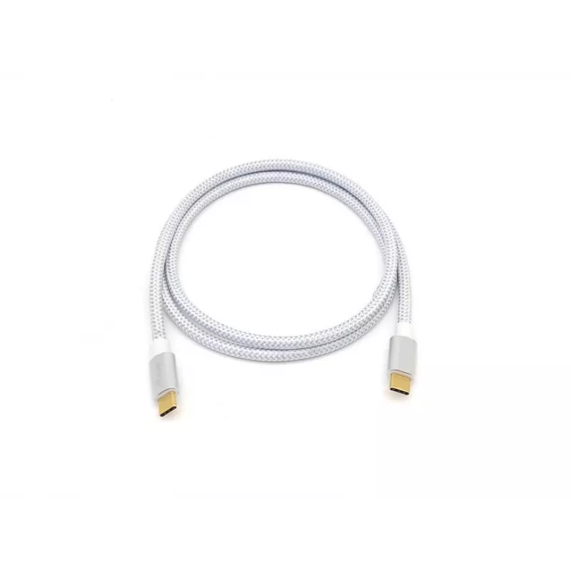 Equip USB 3.2 Gen 2 Type-C to C, M/M, 0.5m, 5A, 0.5 m, USB C, USB C, USB 3.2 Gen 2 (3.1 Gen 2), 10 Gbit/s, Silver, White