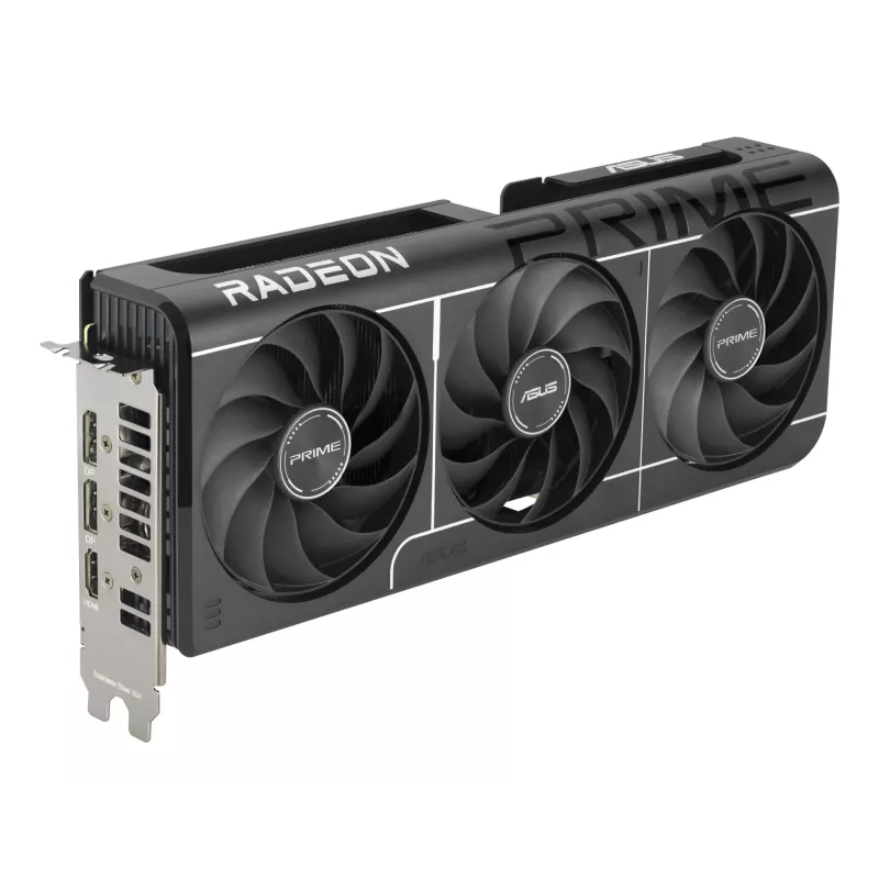 Graphics Card ASUS Prime Radeon RX 9060 XT 16 GB GDDR6, PCIe 5.0, 128-bit, 3x fans, 2.5-slot