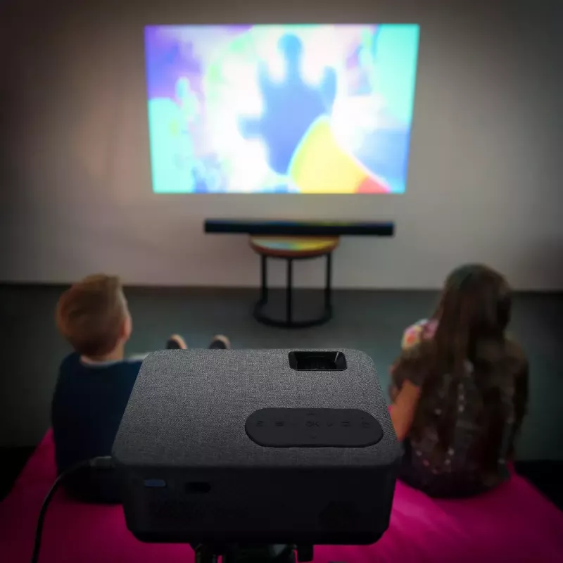 Lenco LPJ-700BKGY Standard throw projector LED 1080p Black