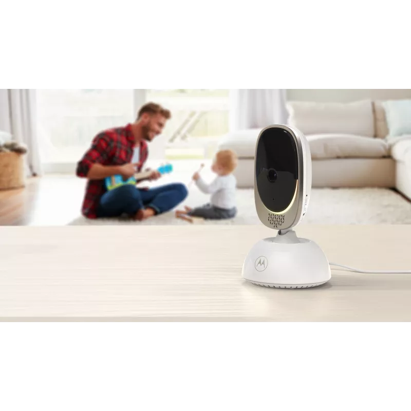 Video camera Motorola VM85 CONNECT — 5 inch TFT display, 480×272, 300 m range, 2× digital zoom, 2.4 GHz Wi‑Fi/FHSS, two‑way audio, white