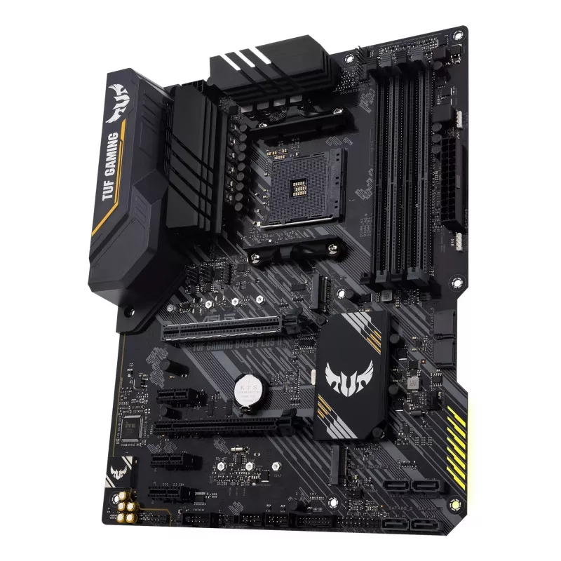 Motherboard ASUS TUF GAMING B450-PLUS II ATX, AMD B450, Socket AM4, 4×DIMM DDR4, 128GB, 1×M.2, 6×SATA, HDMI 2.0b, DP1.2, Gigabit LAN