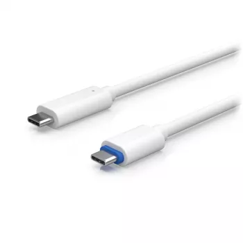 PoE adapter UBIQUITI UACC-ADAPTER-POE-USBC — 48V input, 5V 0.25A output, compact 30.4×30.4×95mm, white