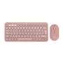Logitech Pebble 2 Combo Wireless Keyboard Mouse Pink QWERTY