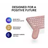 Logitech Pebble 2 Combo Wireless Keyboard Mouse Pink QWERTY
