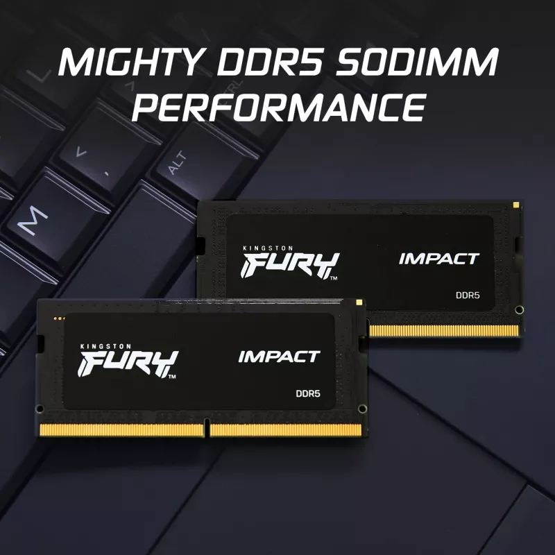 Kingston Technology FURY 32GB 6400MT/s DDR5 CL38 SODIMM (Kit of 2) Impact XMP