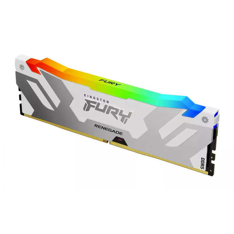 Kingston Technology FURY 64GB 6400MT/s DDR5 CL32 DIMM (Kit of 2) Renegade RGB White XMP
