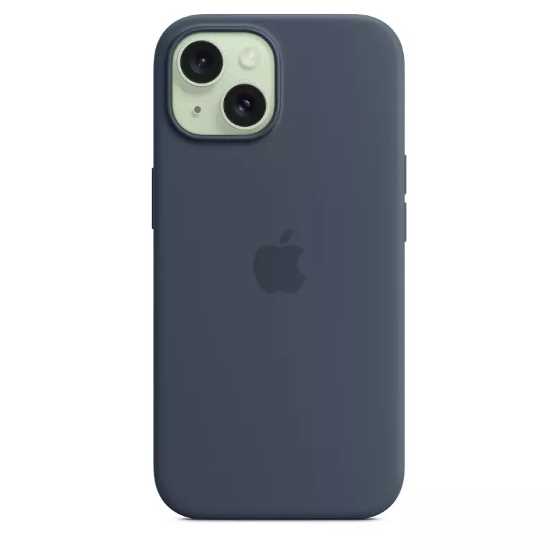Cover Apple iPhone 15 Silicone Case with MagSafe Storm Blue