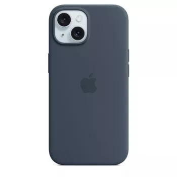Cover Apple iPhone 15 Silicone Case with MagSafe Storm Blue