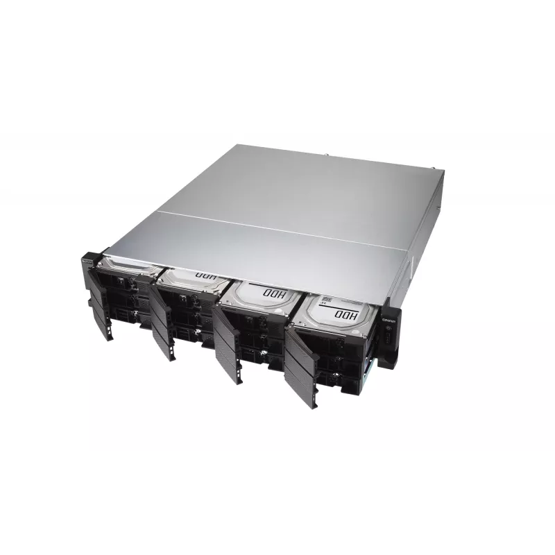 QNAP TS-H1886XU-RP-R2 NAS Rack (3U) Intel® Xeon® D D-1622 32 GB DDR4 0 TB QuTS hero Black, Grey