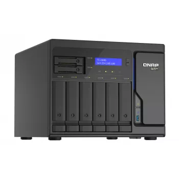 QNAP TS-h886 NAS Tower Intel® Xeon® D D-1602 8 GB DDR4 0 TB QuTS hero Black