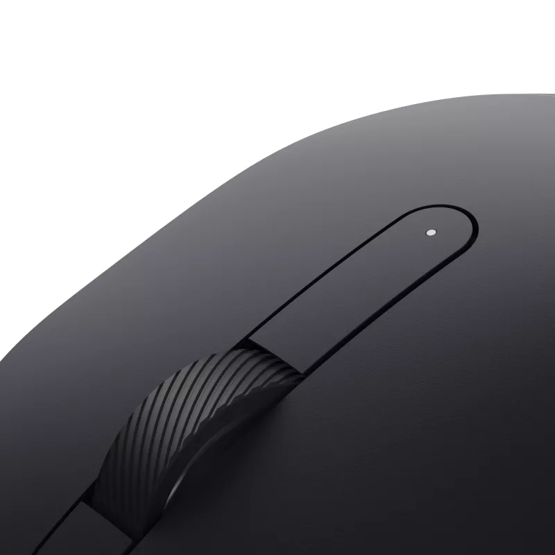 DELL Mobile Wireless Mouse – MS3320W - Black, Ambidextrous, Optical, RF Wireless + Bluetooth, 1600 DPI, Black