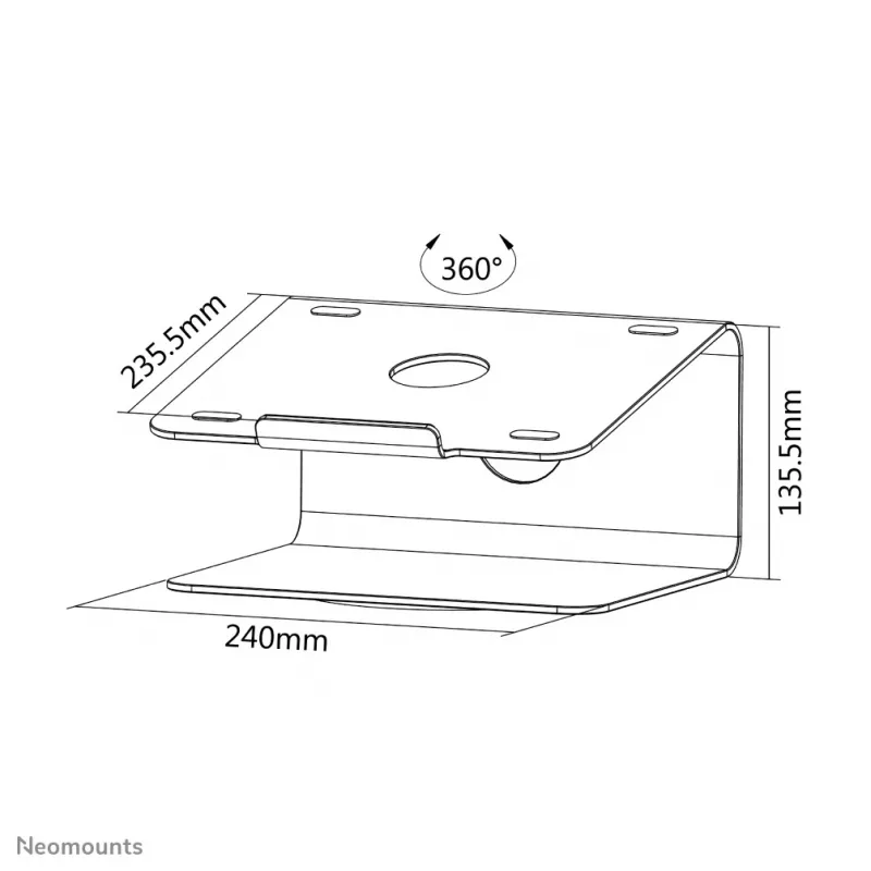 Neomounts NSLS050 Laptop stand 10-17 inch - rotatable - universal