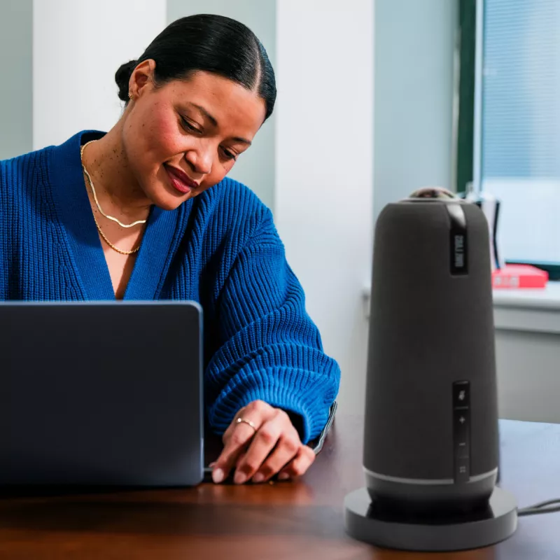 Owl Labs Meeting Owl 4+ Stand, Conferencing system, Passive holder, Desk, Black