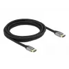 DELOCK Ultra High Speed HDMI Cable - A Male / A Male - 48 Gbps 8K 60 Hz - 3m - Grey
