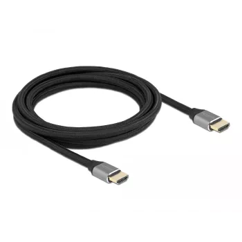 DELOCK Ultra High Speed HDMI Cable - A Male / A Male - 48 Gbps 8K 60 Hz - 3m - Grey