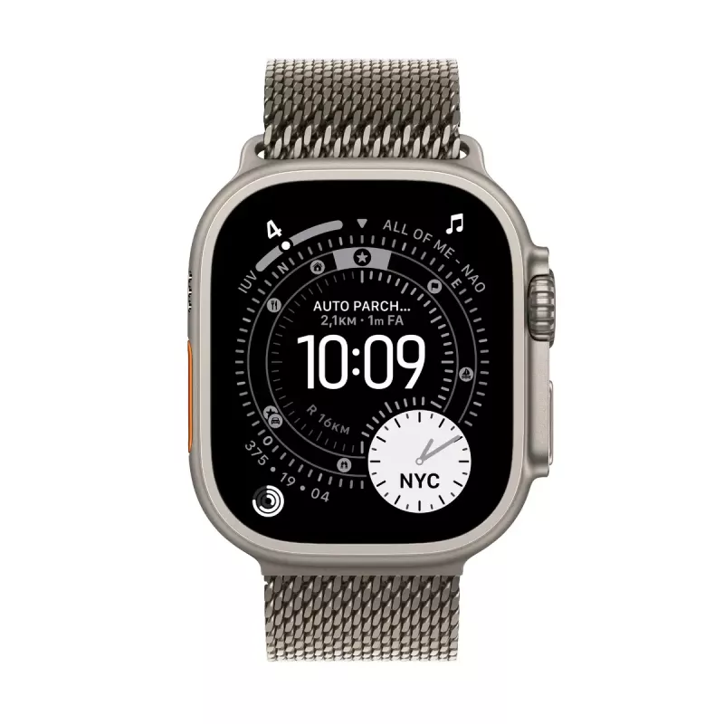 APPLE Watch Ultra 3 (2025) 5g 49mm Natural Titanium Case With Natural Titanium Milanese Loop S