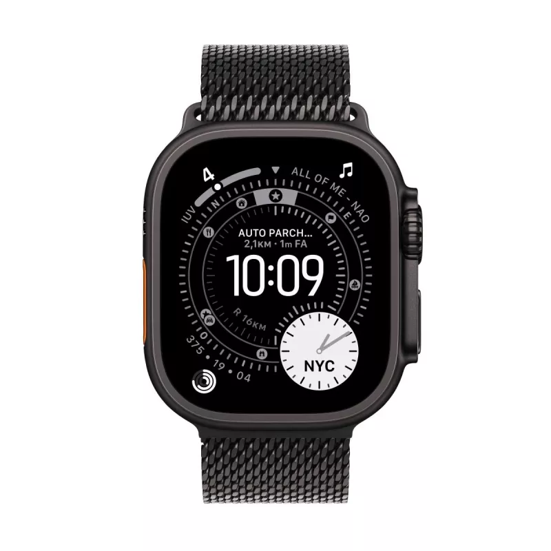 APPLE Watch Ultra 3 gps + Cellular 49mm black Titanium Case With Black Titanium Milanese Loop Sma