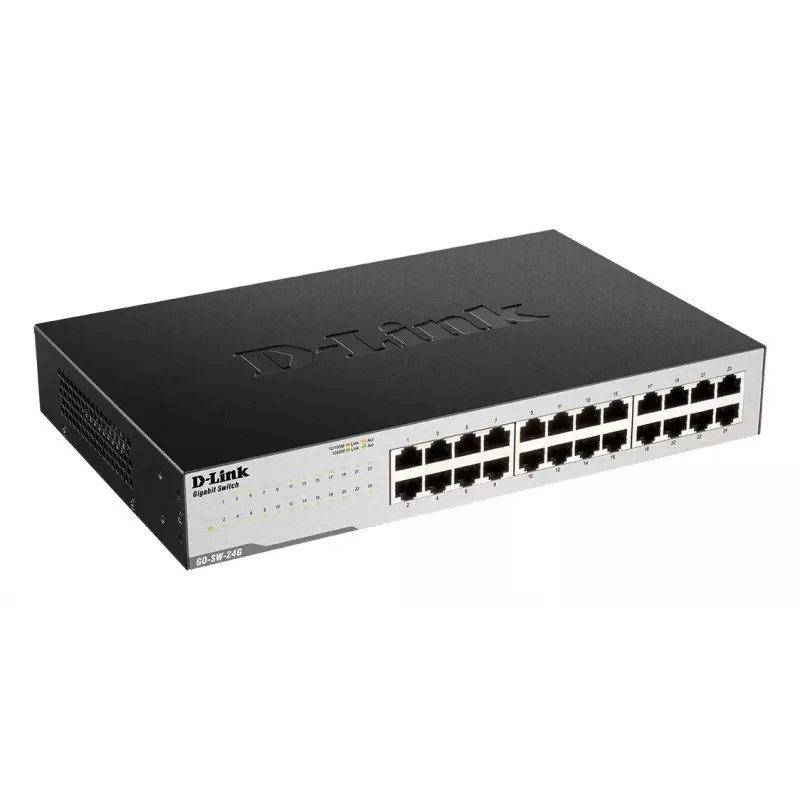 D-Link GO-SW-24G Unmanaged L2 Gigabit Ethernet (10/100/1000) 1U Black