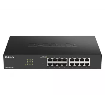 D-Link DGS-1100-16V2 Managed L2 Gigabit Ethernet (10/100/1000) Black