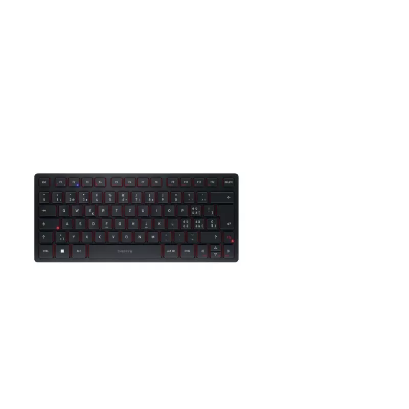 CHERRY KW 9200 MINI keyboard Universal USB + RF Wireless + Bluetooth QWERTZ Swiss Black