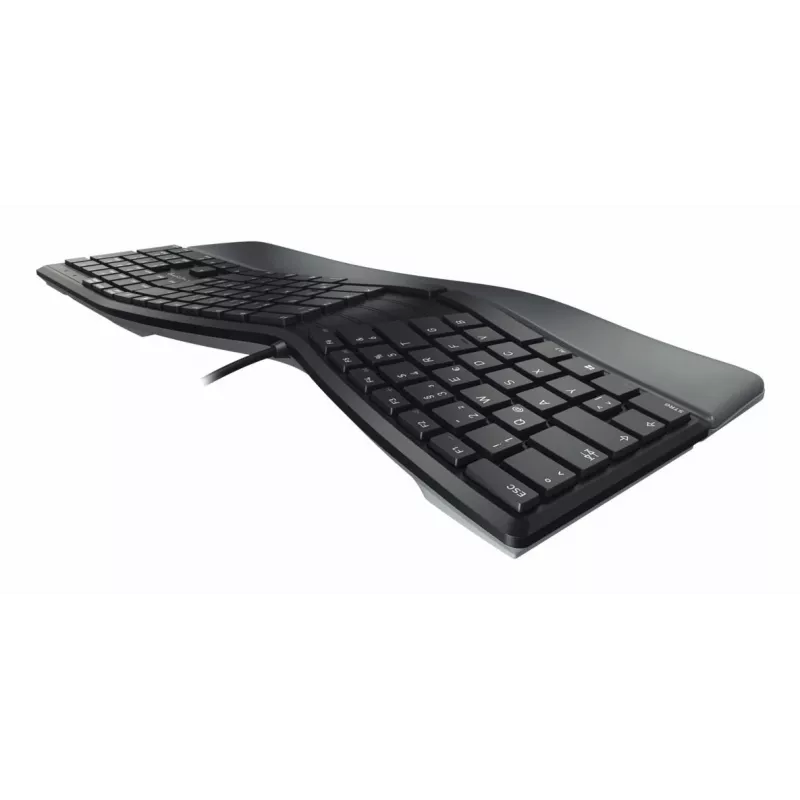 CHERRY KC 4500 ERGO keyboard Universal USB AZERTY Belgian Black