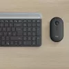 LOGITECH Slim Wireless Keyboard And Mouse Combo Mk470 - Graphite - Azerty Belgian