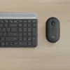 LOGITECH Slim Wireless Keyboard And Mouse Combo Mk470 - Graphite - Azerty Belgian