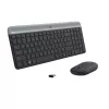 LOGITECH Slim Wireless Keyboard And Mouse Combo Mk470 - Graphite - Azerty Belgian