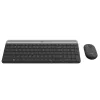 LOGITECH Slim Wireless Keyboard And Mouse Combo Mk470 - Graphite - Azerty Belgian