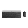 LOGITECH Slim Wireless Keyboard And Mouse Combo Mk470 - Graphite - Azerty Belgian
