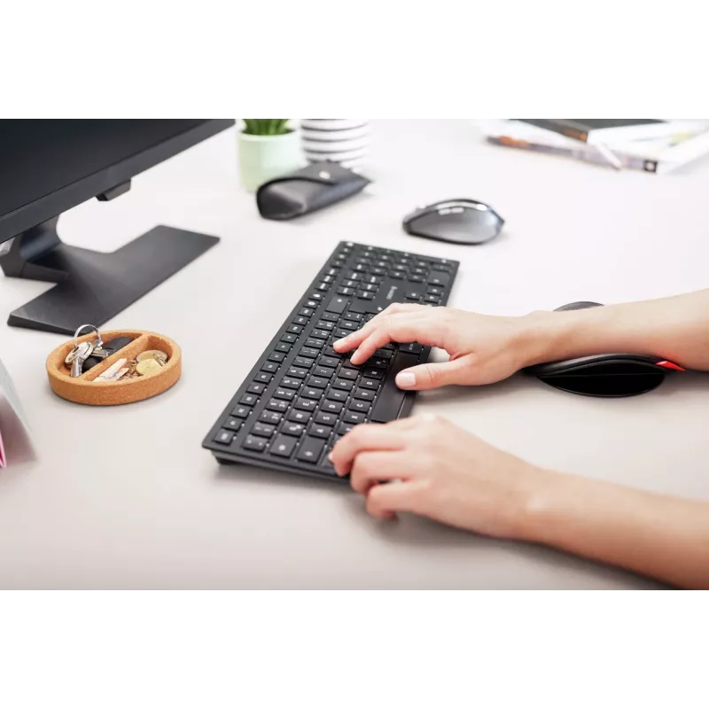 CHERRY KW 9100 SLIM keyboard Universal RF Wireless + Bluetooth QWERTY English Black