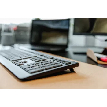 CHERRY KW 3000 keyboard Universal RF Wireless QWERTY Spanish Black