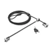 Kensington NanoSaver Keyed Dual Head Laptop Lock, 1.8 m, Kensington, Key, Carbon steel, Black, Stainless steel