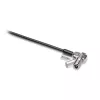 Kensington NanoSaver Keyed Dual Head Laptop Lock, 1.8 m, Kensington, Key, Carbon steel, Black, Stainless steel
