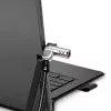 Kensington NanoSaver Keyed Dual Head Laptop Lock, 1.8 m, Kensington, Key, Carbon steel, Black, Stainless steel