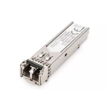 DIGITUS 1.25 Gbps SFP Module, Up to 550m Multimode, LC Duplex Connector, Industrial Ver. 1000Base-SX, 850nm