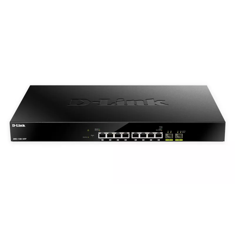 D-Link 10-Port Multi-Gigabit PoE+ Smart Managed Switch, Managed, L2, 2.5G Ethernet (100/1000/2500), Power over Ethernet (PoE), Rack mounting, 1U