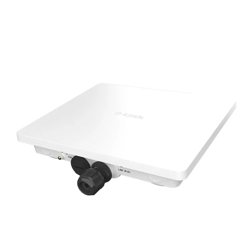 D-Link AX3000 Wi-Fi 6 Dual-Band PoE Outdoor Access Point, 2.4 GHz, 5 GHz, 3000 Mbit/s, 64-bit WEP, 128-bit WEP, SSID, WEP, WPA, WPA2, WPA3, 10,100,1000,2500 Mbit/s
