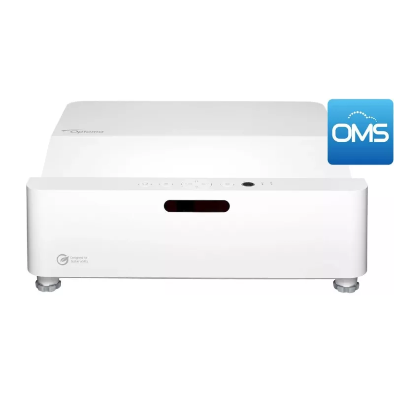 Optoma ZH430UST DLP Laser Ultra Short Throw Projector, Full HD 1920x1080, 4000 lm, 3D, White