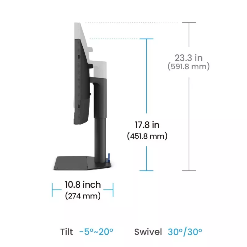 BenQ SW242Q computer monitor 61.2 cm (24.1 inch) 2560 x 1600 pixels WQXGA LED Black