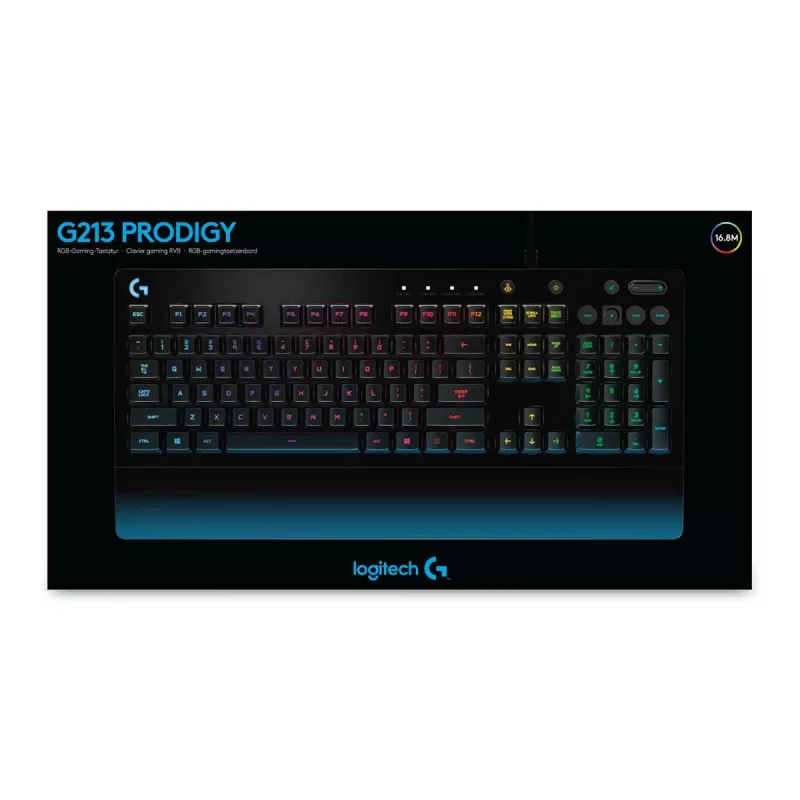 LOGITECH G213 Prodigy Gaming Keyboard USB - Azerty Belgian