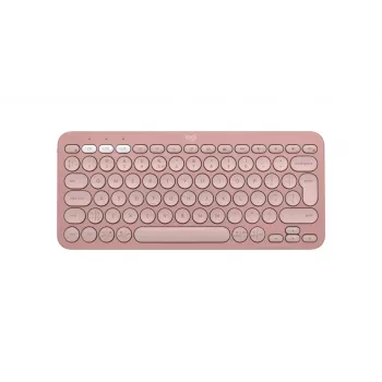 LOGITECH Pebble Keys 2 K380s - Compact Bluetooth Keyboard - Tonal Rose - Qwerty Int