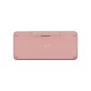 LOGITECH Pebble Keys 2 K380s - Compact Bluetooth Keyboard - Tonal Rose - Qwerty Int
