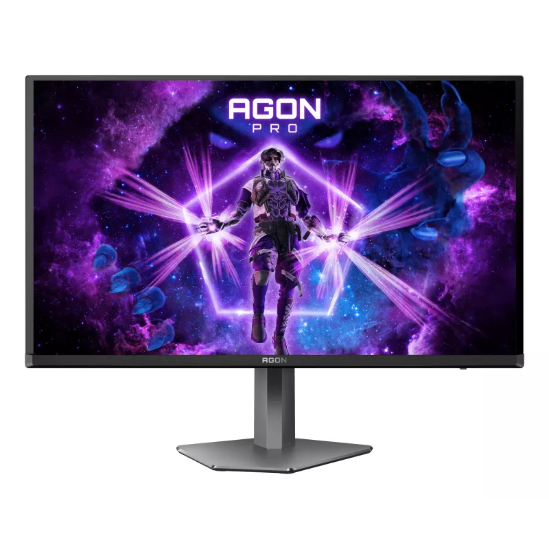 AOC AGON PRO AG276QZD2 computer monitor 67.3 cm (26.5 inch) 2560 x 1440 pixels Quad HD QD-OLED Black, Grey